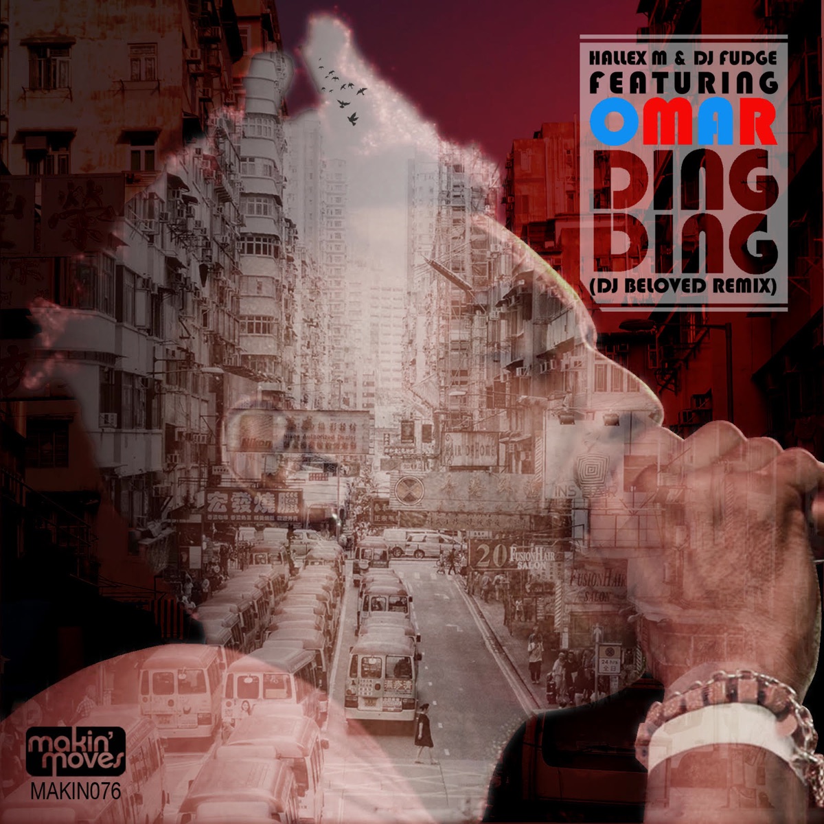 Ding Ding (DJ Beloved Remix) [feat. Omar] - Single by Hallex M & DJ Fudge album cover