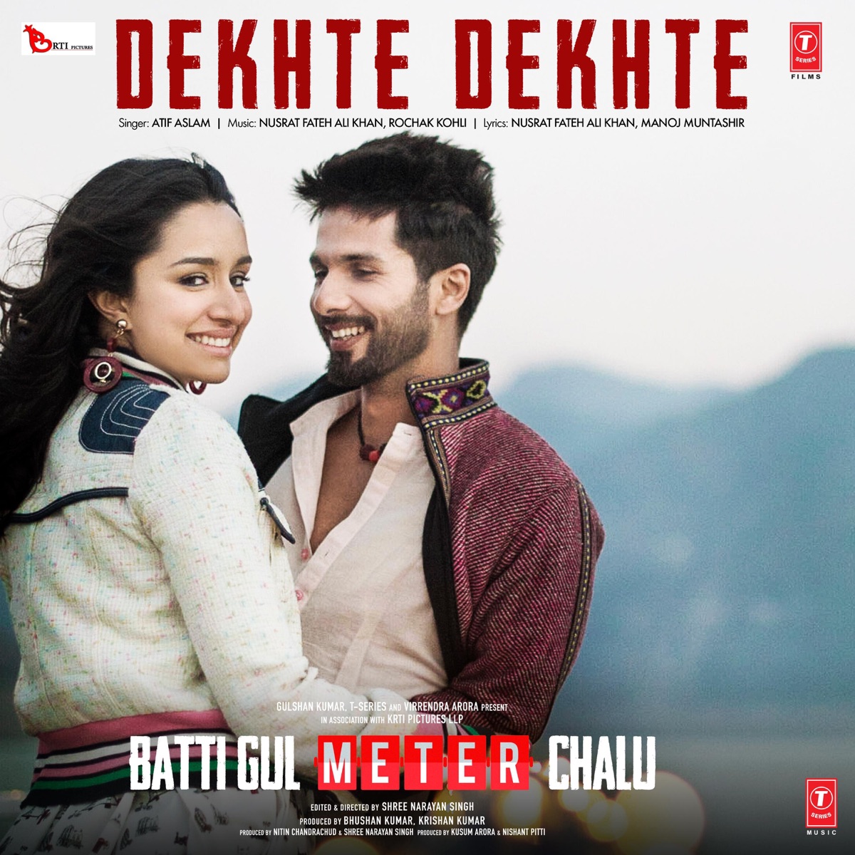 Dekhte Dekhte (From "Batti Gul Meter Chalu") - Single by Atif Aslam, Nusrat Fateh Ali Khan & Rochak Kohli album cover