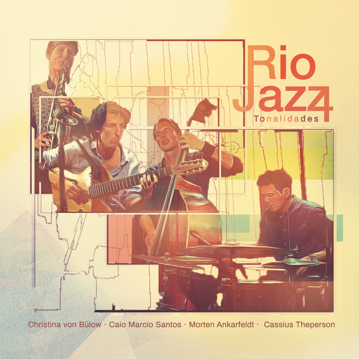 Tonalidades (feat. Caio Marcio Dos Santos, Christina Von Bülow, Morten Ankarfeldt & Cassius Theperson) by RioJazz4 album cover