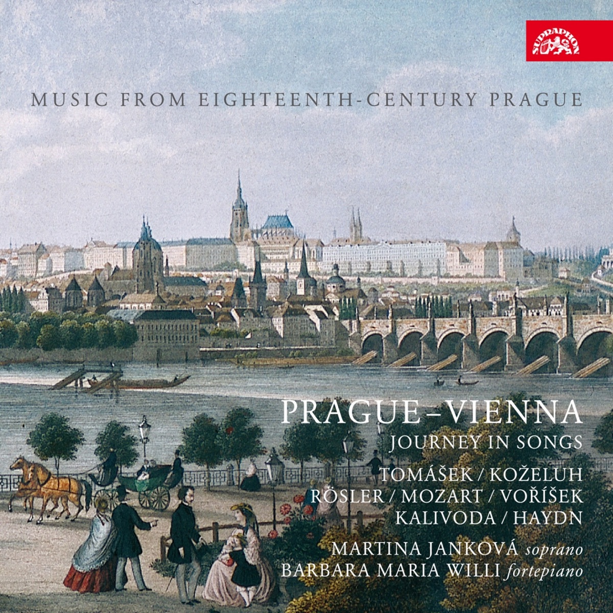 Prague-Vienna: Journey in Songs, Music from 18th Century Prague by Martina Janková & Barbara Maria Willi album cover