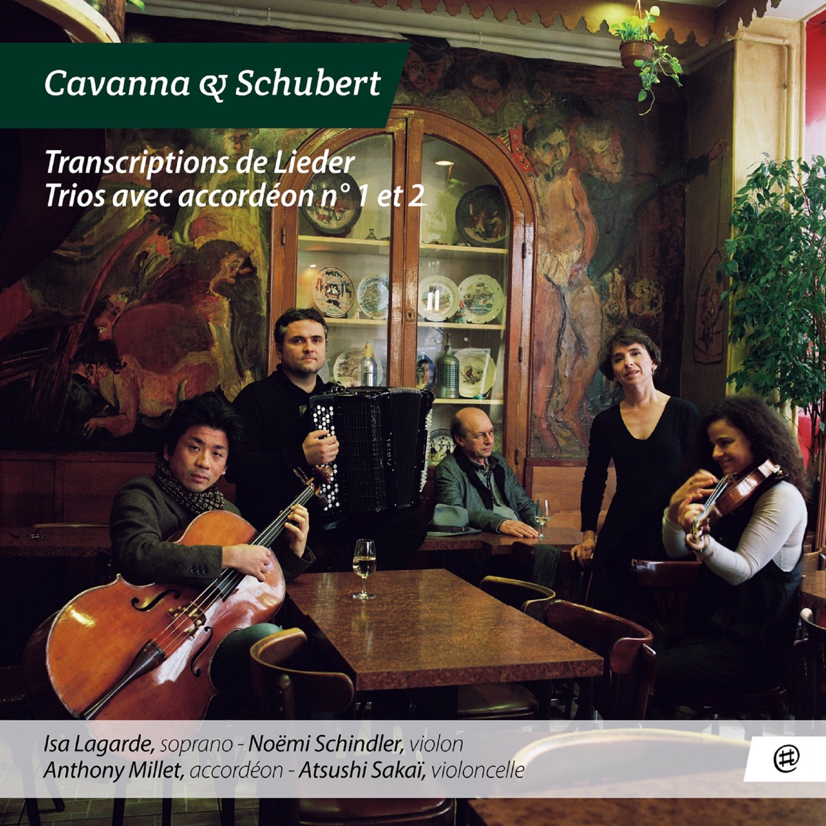 Cavanna & Schubert: Transcriptions de Lieder - Trios avec accordéon Nos. 1 & 2 by Atsushi Sakaï, Isa Lagarde, Anthony Millet & Noëmi Schindler album cover