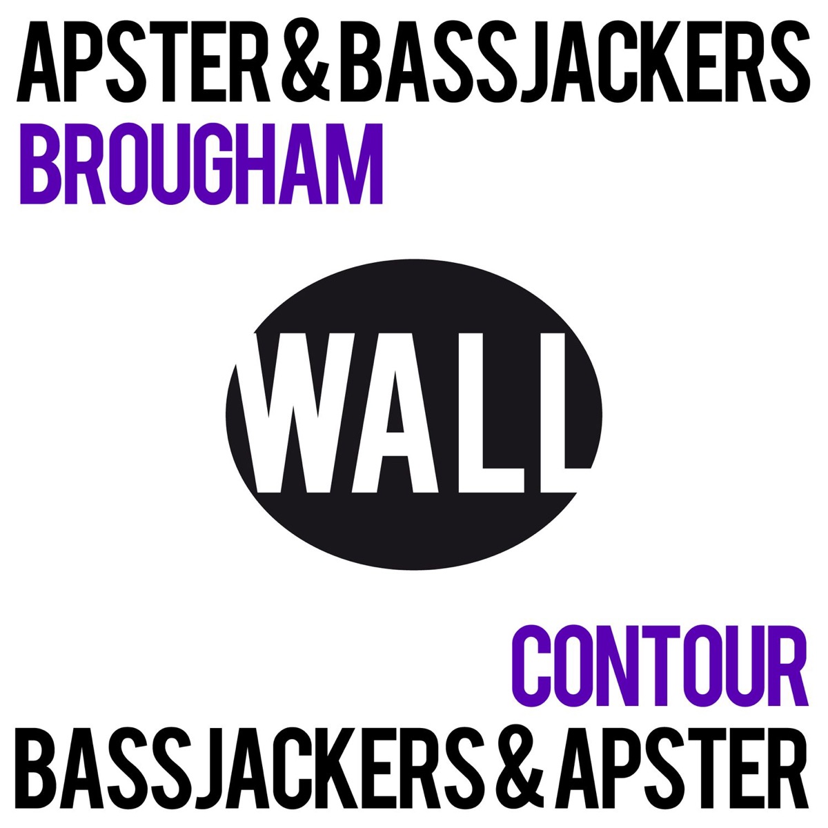 Brougham / Contour - Single by Apster & Bassjackers album cover