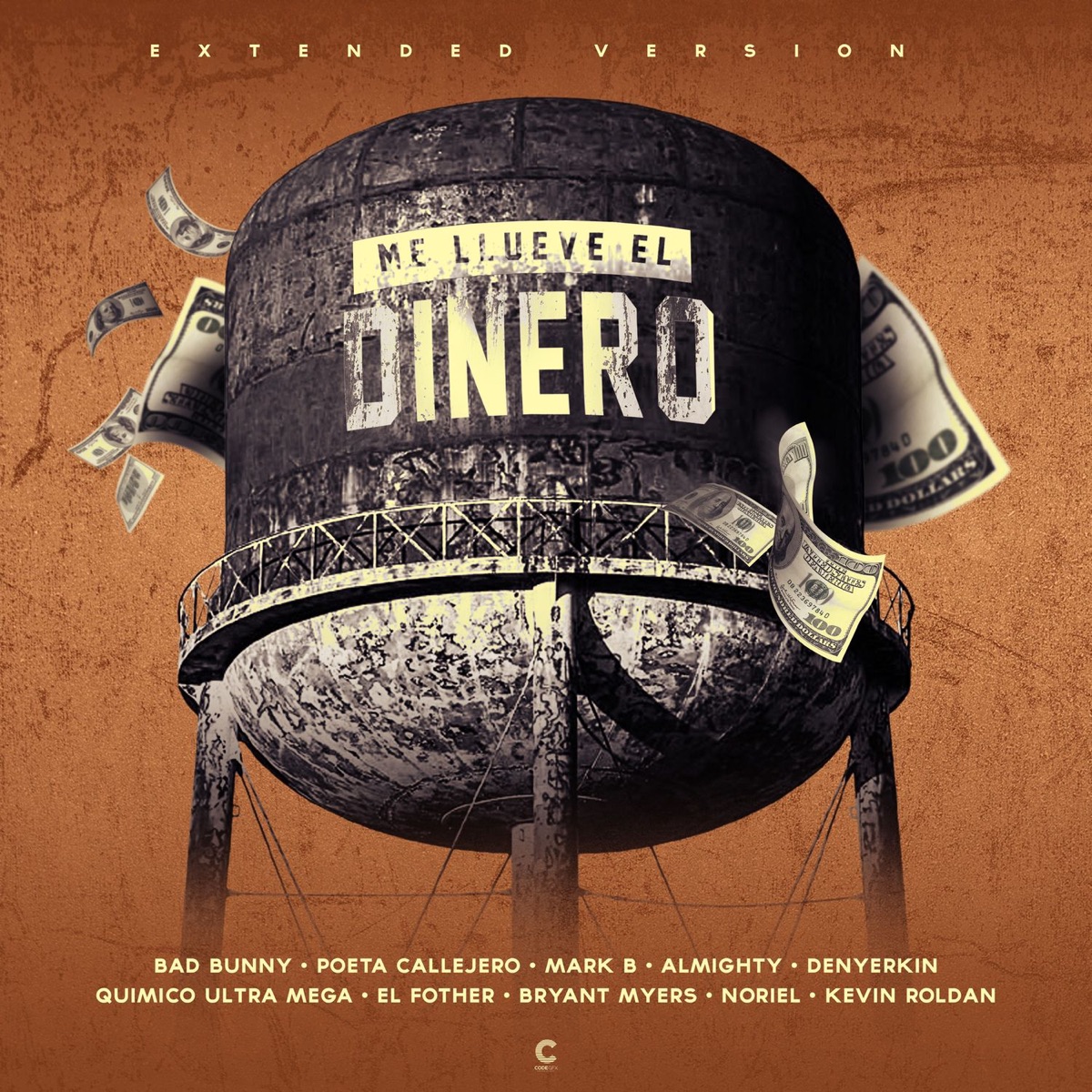 Me Llueven (Extended Version) [feat. El Poeta Callejero, Mark B, Almighty, Denyerkin, Quimico Ultra Mega, El Fother, Bryant Myers, Noriel & Kevin Roldan] - Single by Bad Bunny album cover artwork