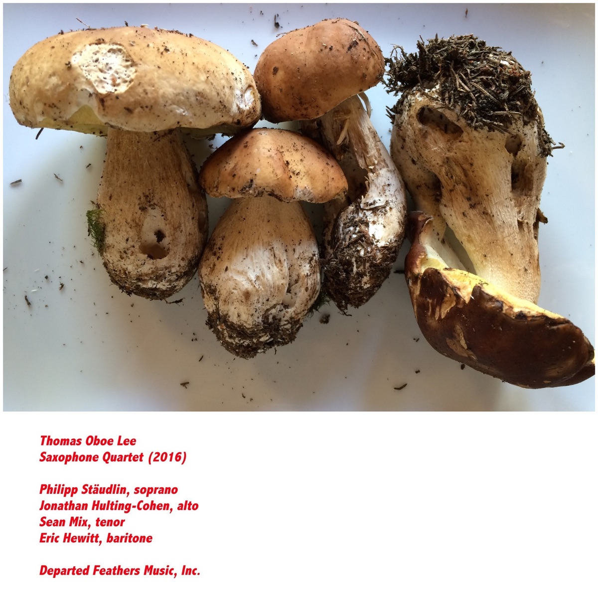 Saxophone Quartet (feat. Eric Hewitt) - EP by Thomas Oboe Lee album cover