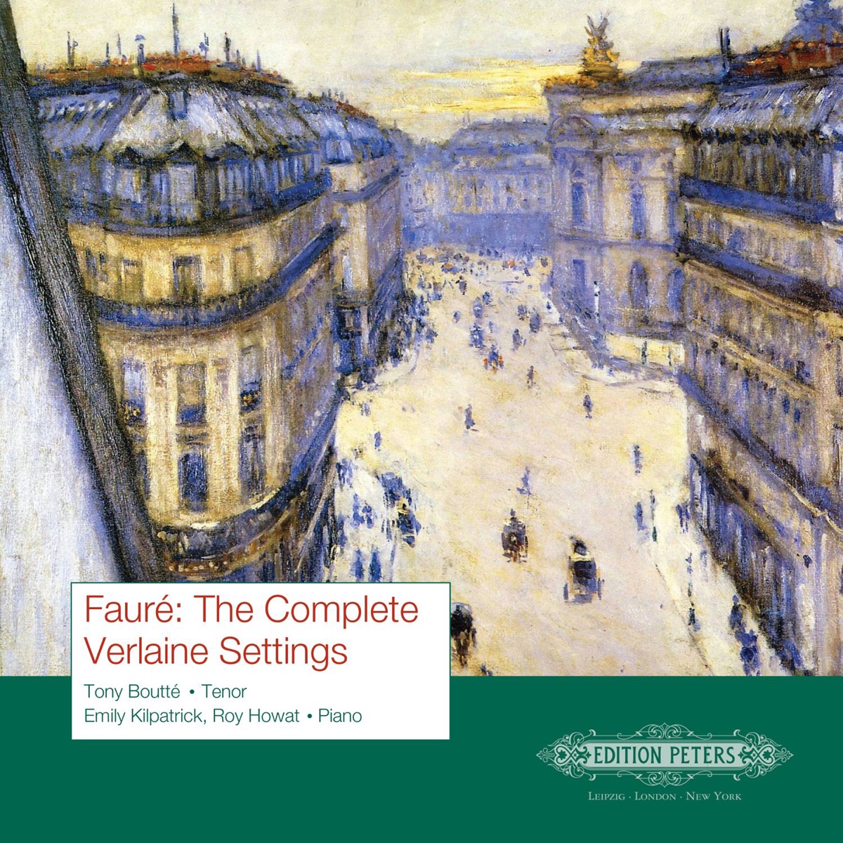 Fauré: The Complete Verlaine Settings by Tony Boutte, Roy Howat & Emily Kilpatrick album cover