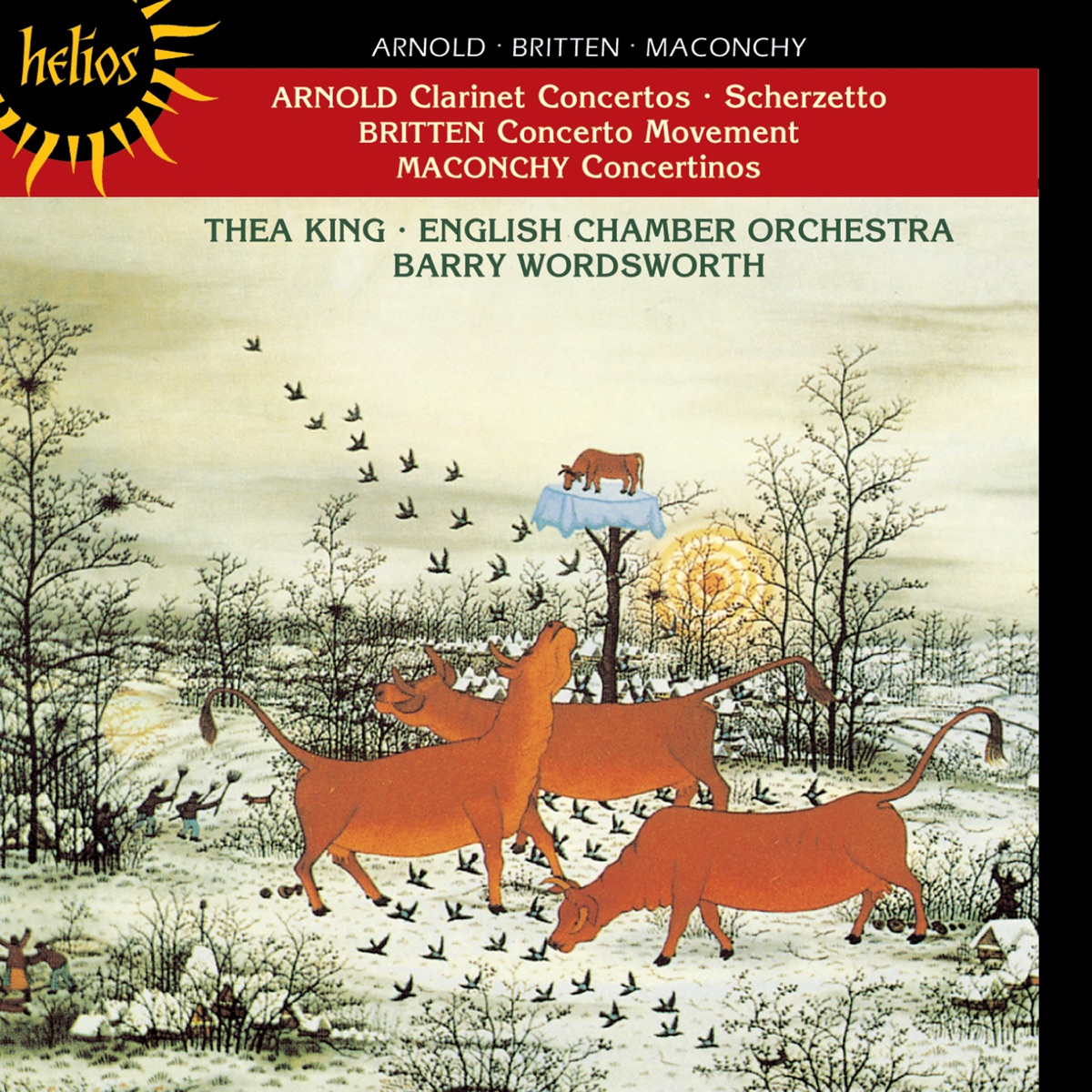 Arnold, Maconchy & Britten: Clarinet Concertos by Thea King, English Chamber Orchestra & Barry Wordsworth album cover