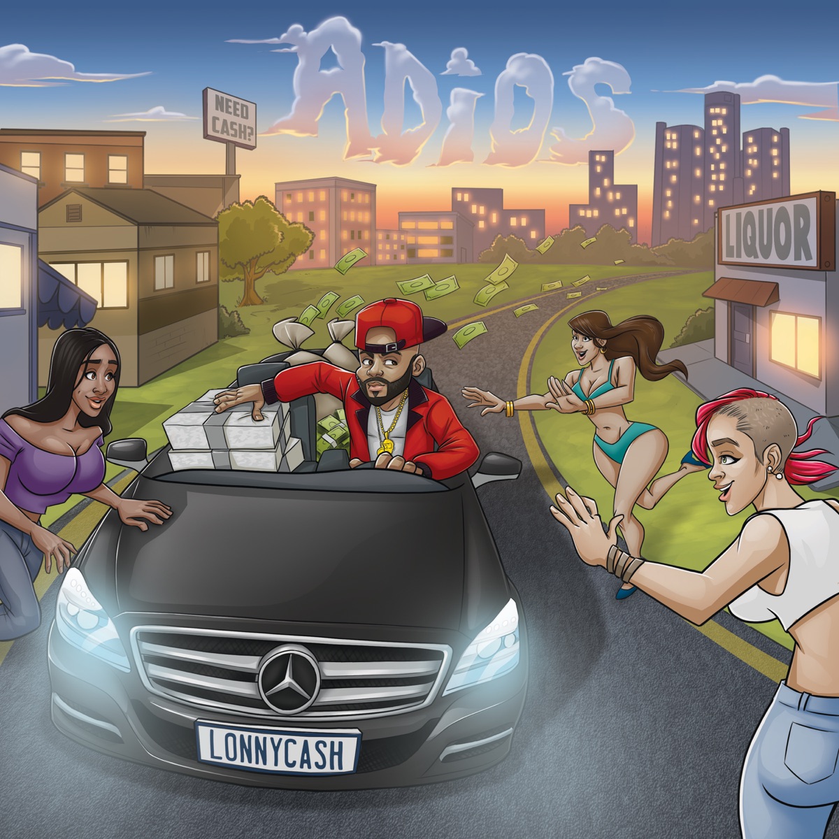 Adios - Single by Lonny Cash album cover