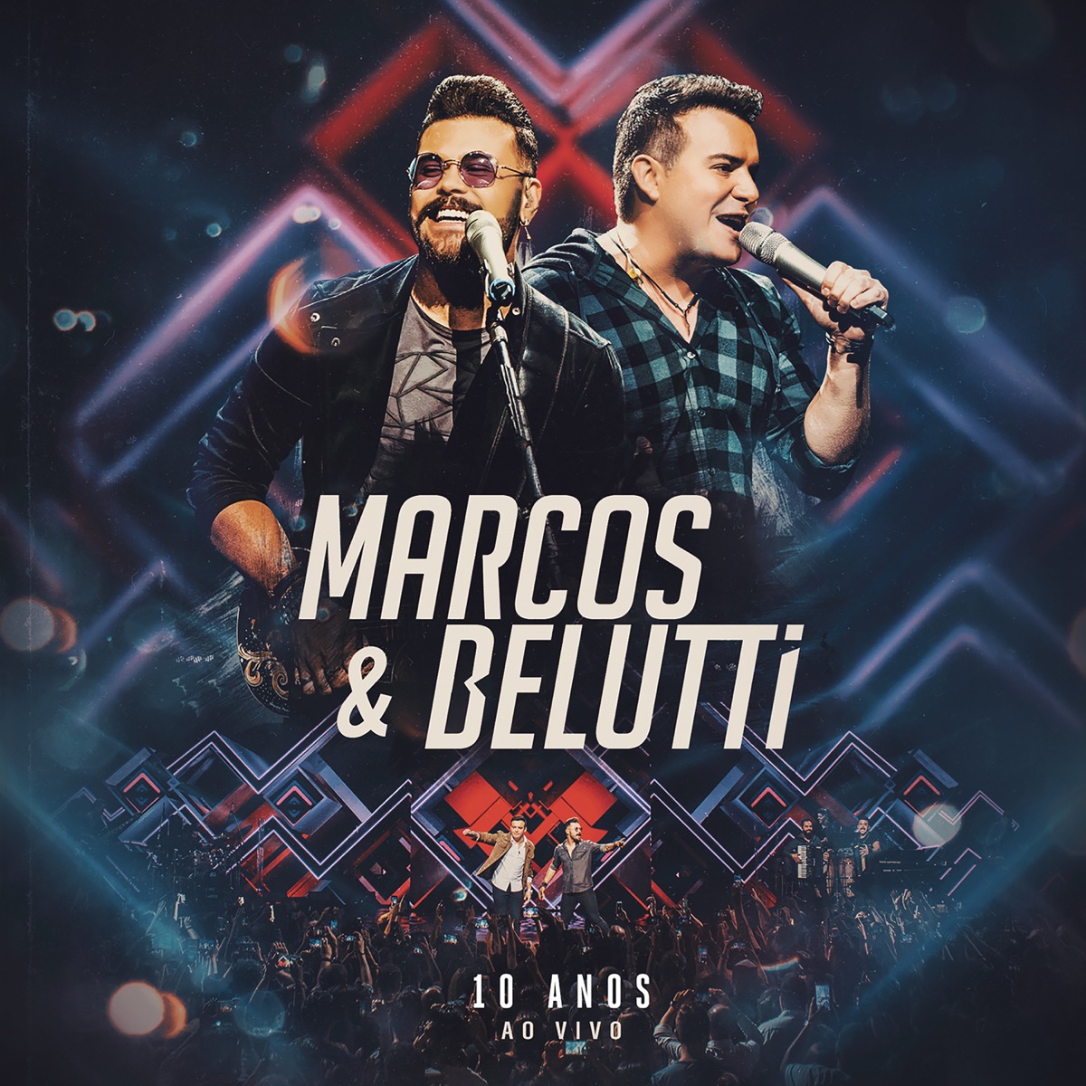 Marcos & Belutti - 10 Anos (Ao Vivo) by Marcos & Belutti album cover