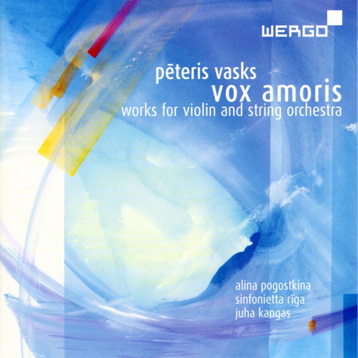 Peteris Vasks: Vox Amoris - Works For Violin And String Orchestra by Alina Pogostkina, Juha Kangas & Sinfonietta Rīga album cover