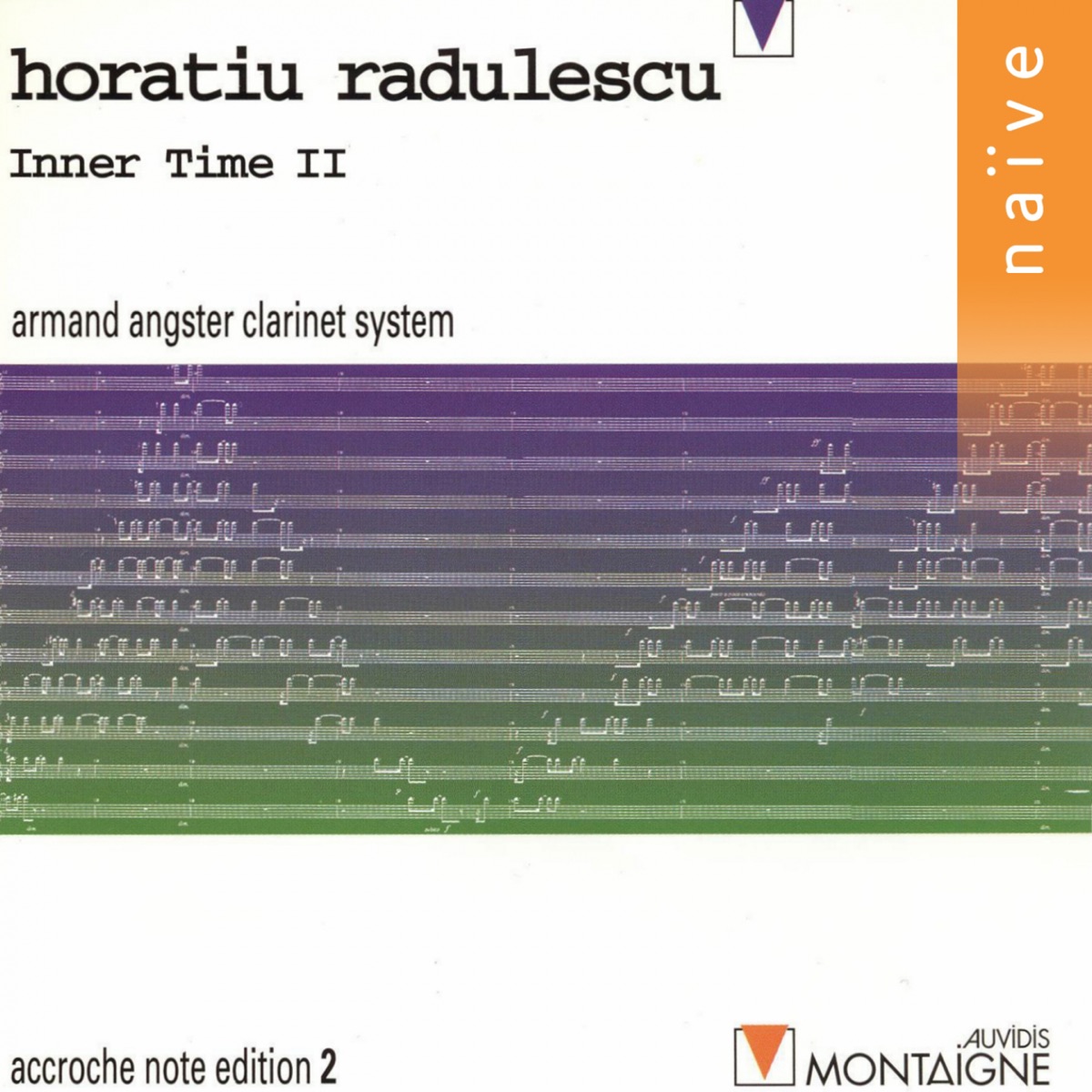 Radulescu: Inner Time II by Armand Angster Clarinet System & Accroche Note album cover