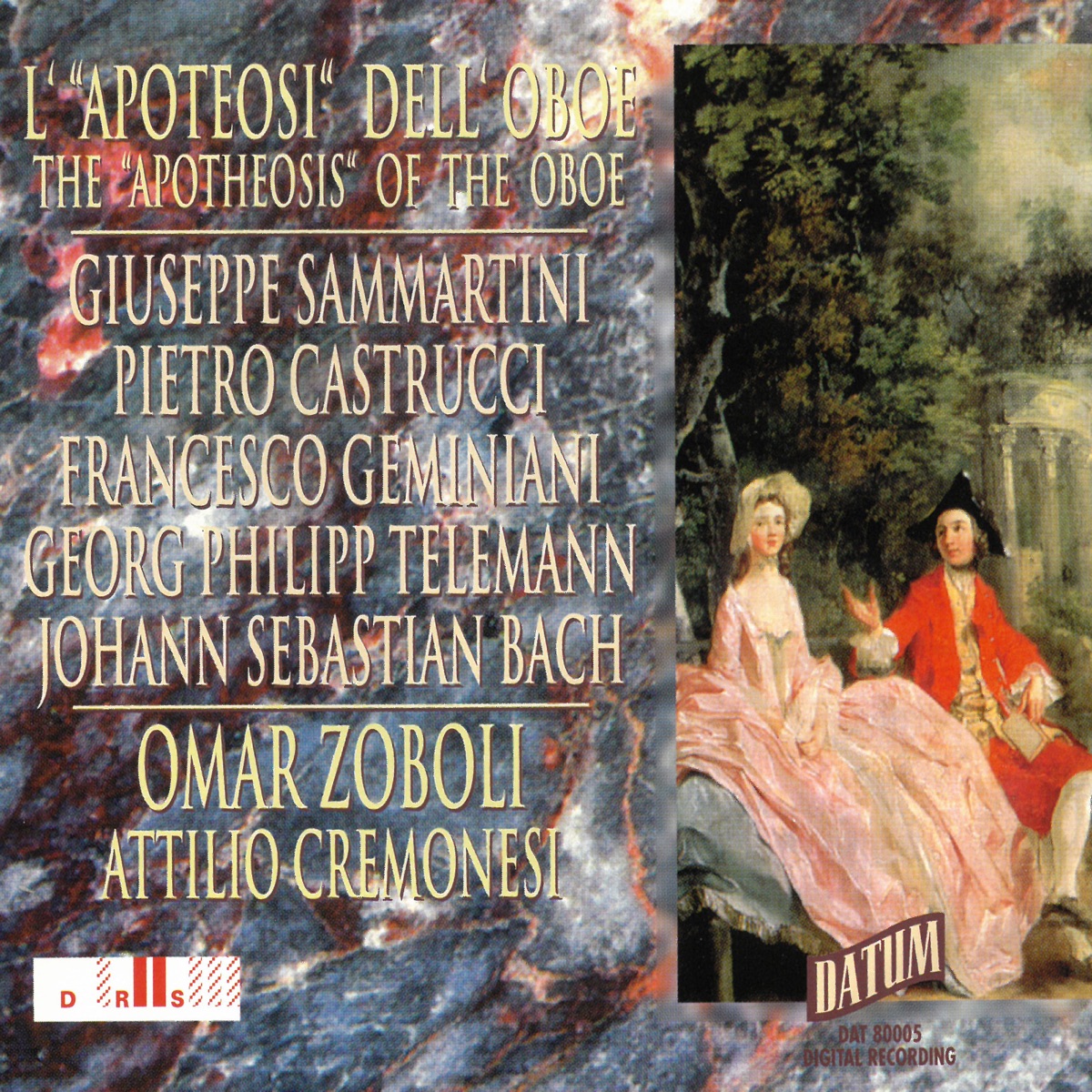 The Apotheosis of the Oboe by Omar Zoboli & Attilio Cremonesi album cover