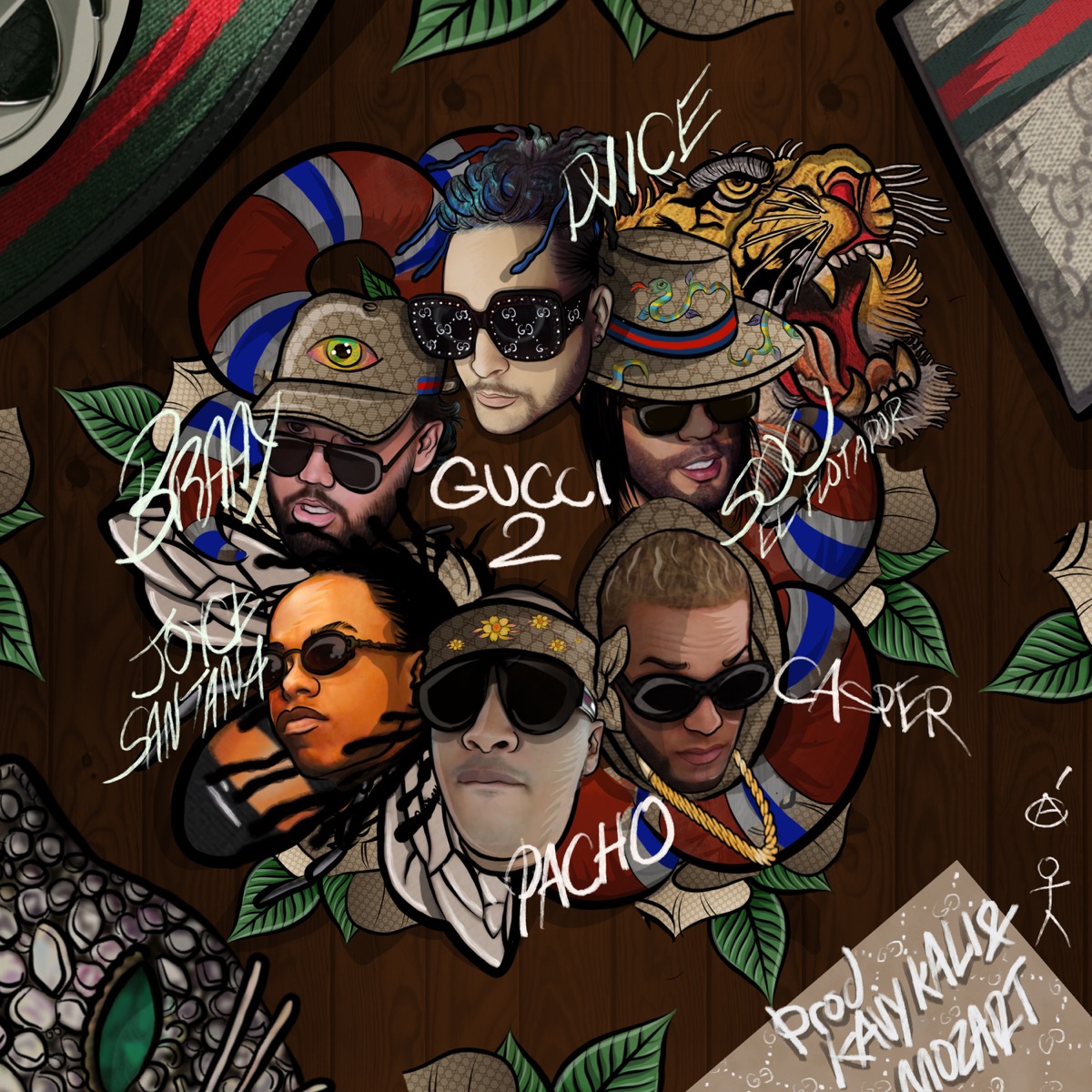 Gucci 2 (ft. Casper Mágico) - Single by DVICE, Sou El Flotador, Brray, Pacho El Antifeka & Joyce Santana album cover