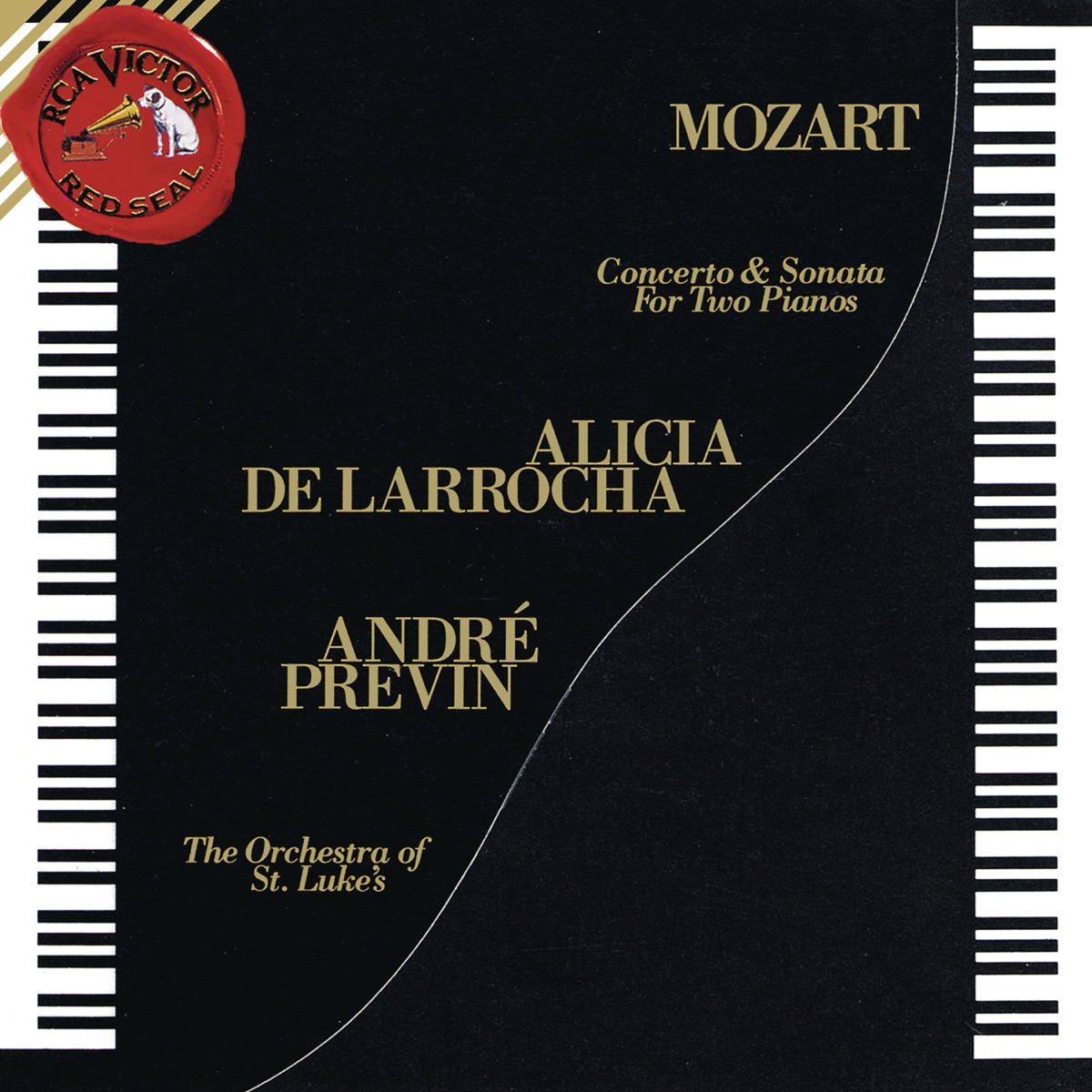Mozart: Concerto for Two Pianos and Orchestra in E-Flat Major, K. 365 & Sonata for Two Pianos in D Major, K. 448 by André Previn, Alicia de Larrocha & Orchestra of St. Luke's album cover
