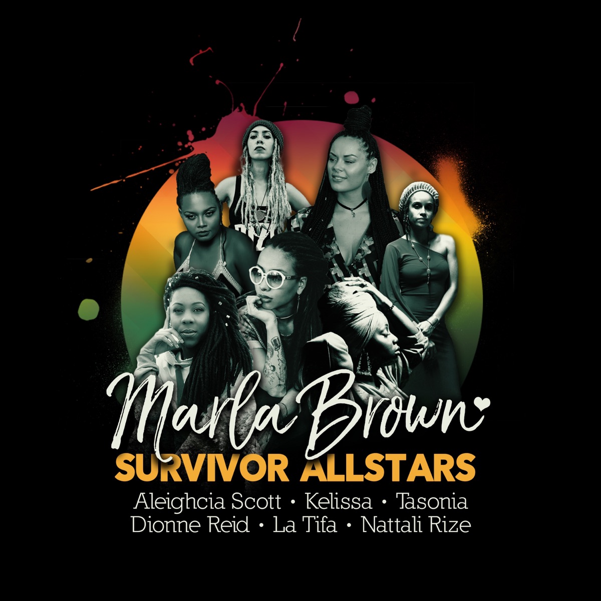 Survivor Allstars (feat. Aleighcia Scott, Kelissa, Tasonia, Dionne Reid, La Tifa & Nattali Rize) - Single by Marla Brown album cover