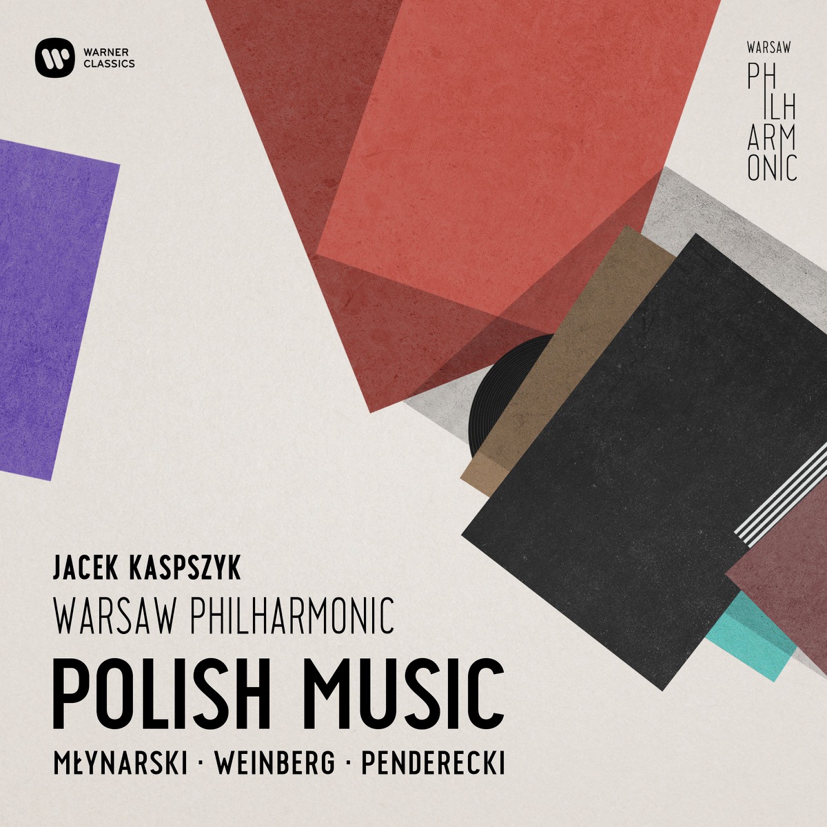 Polish Music: Emil Mlynarski, Mieczyslaw Weinberg, Krzysztof Penderecki by Jacek Kaspszyk & Warsaw Philharmonic album cover