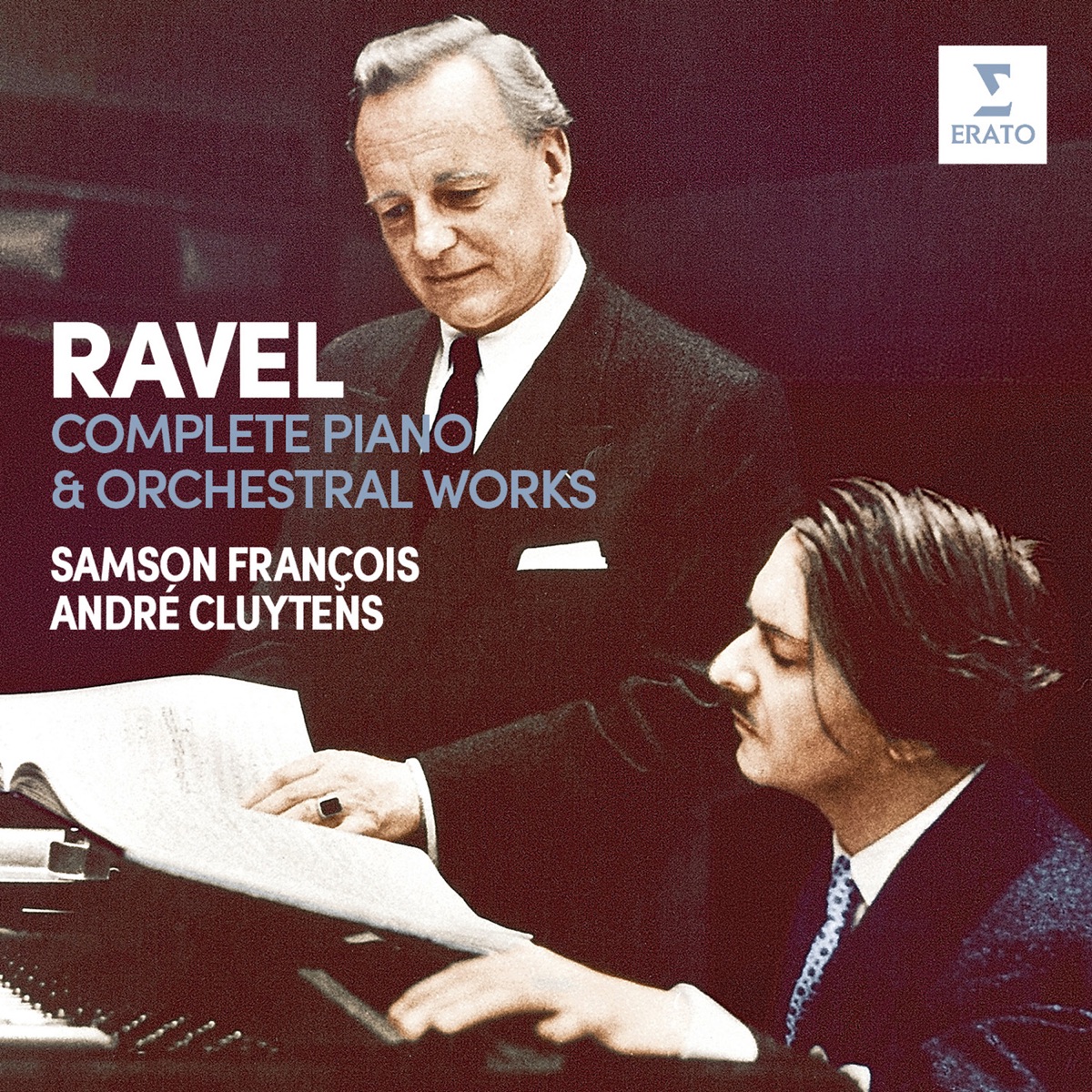 Ravel: Complete Piano & Orchestral Works by André Cluytens, Orchestre de la Société des Concerts du Conservatoire & Samson François album cover