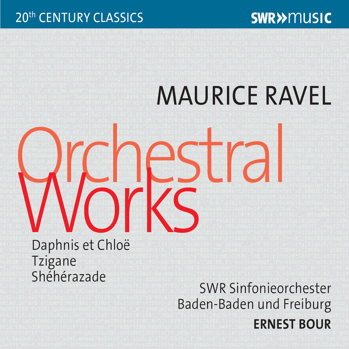 Ravel: Orchestral Works by Ernest Bour & SWR Sinfonieorchester Baden-Baden und Freiburg album cover