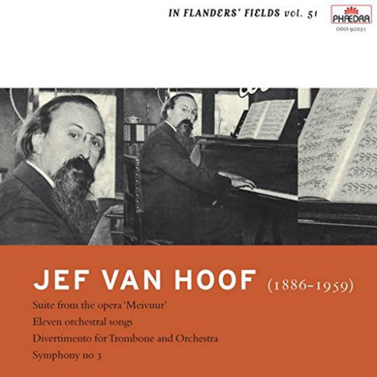 In Flanders' Fields, Vol. 51: Jef van Hoof by Ann de Renais, Pannon Philharmonic Orchestra & Zsolt Hamar album cover
