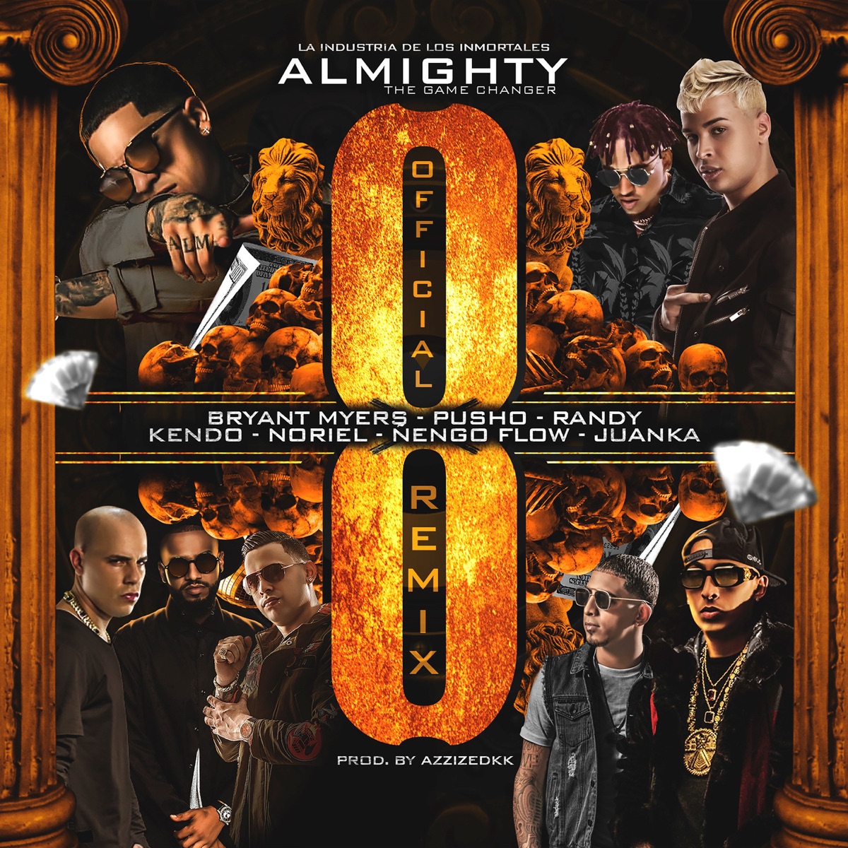 8 Remix (feat. Bryant Myers, Pusho, Randy, Kendo Kaponi, Noriel, Ñengo Flow & Juanka) - Single by Almighty album cover