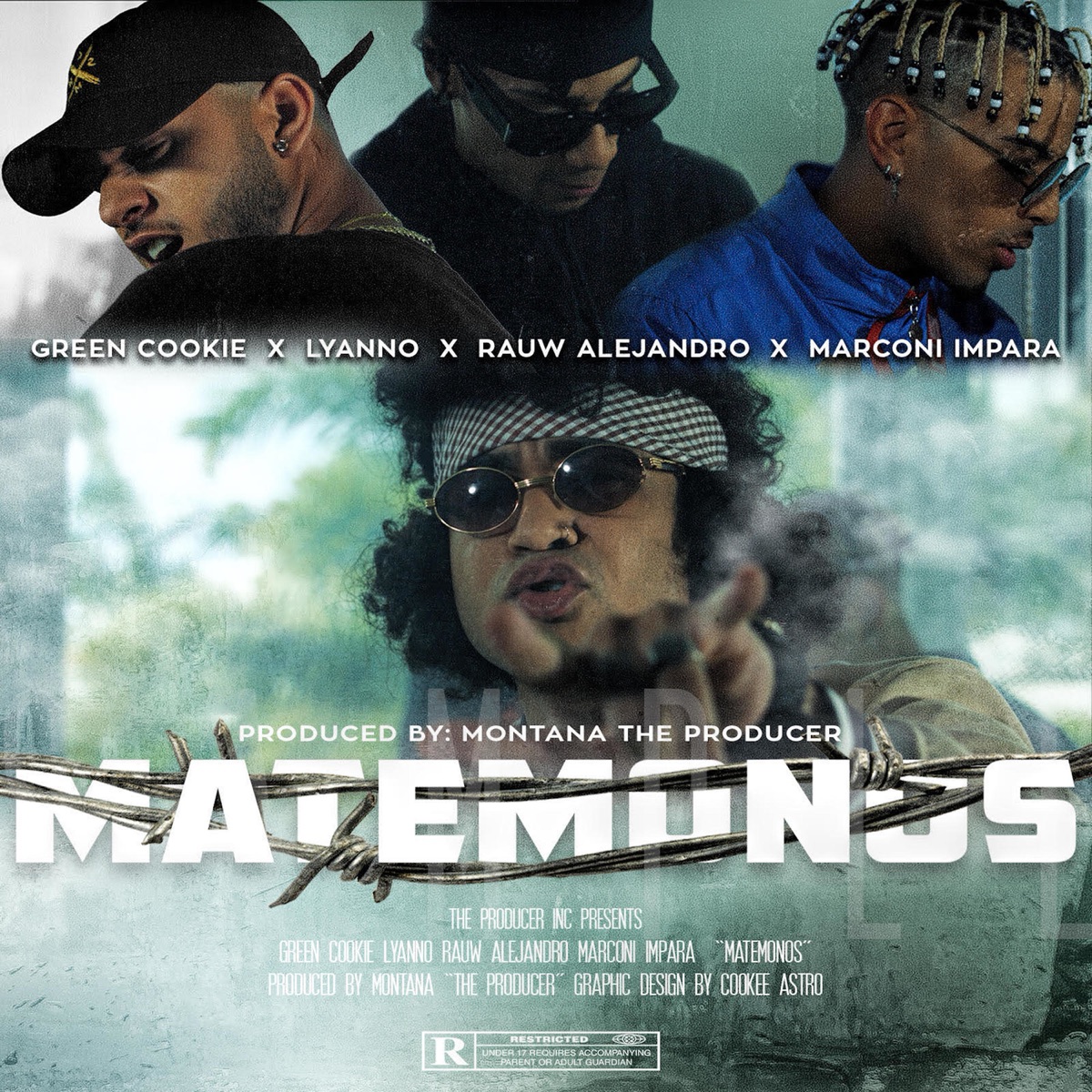 Matémonos (feat. Marconi Impara) - Single by Green Cookie, Rauw Alejandro & Lyanno album cover