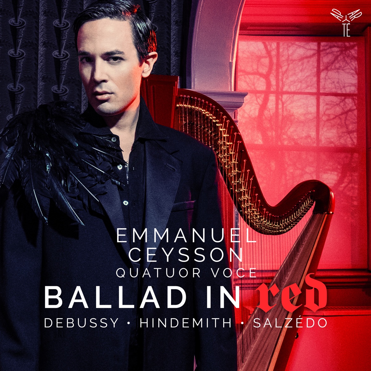 Ballad in Red (Works by Debussy, Hindemith, Salzédo) [Bonus Track Version] by Emmanuel Ceysson & Quatuor Voce album cover