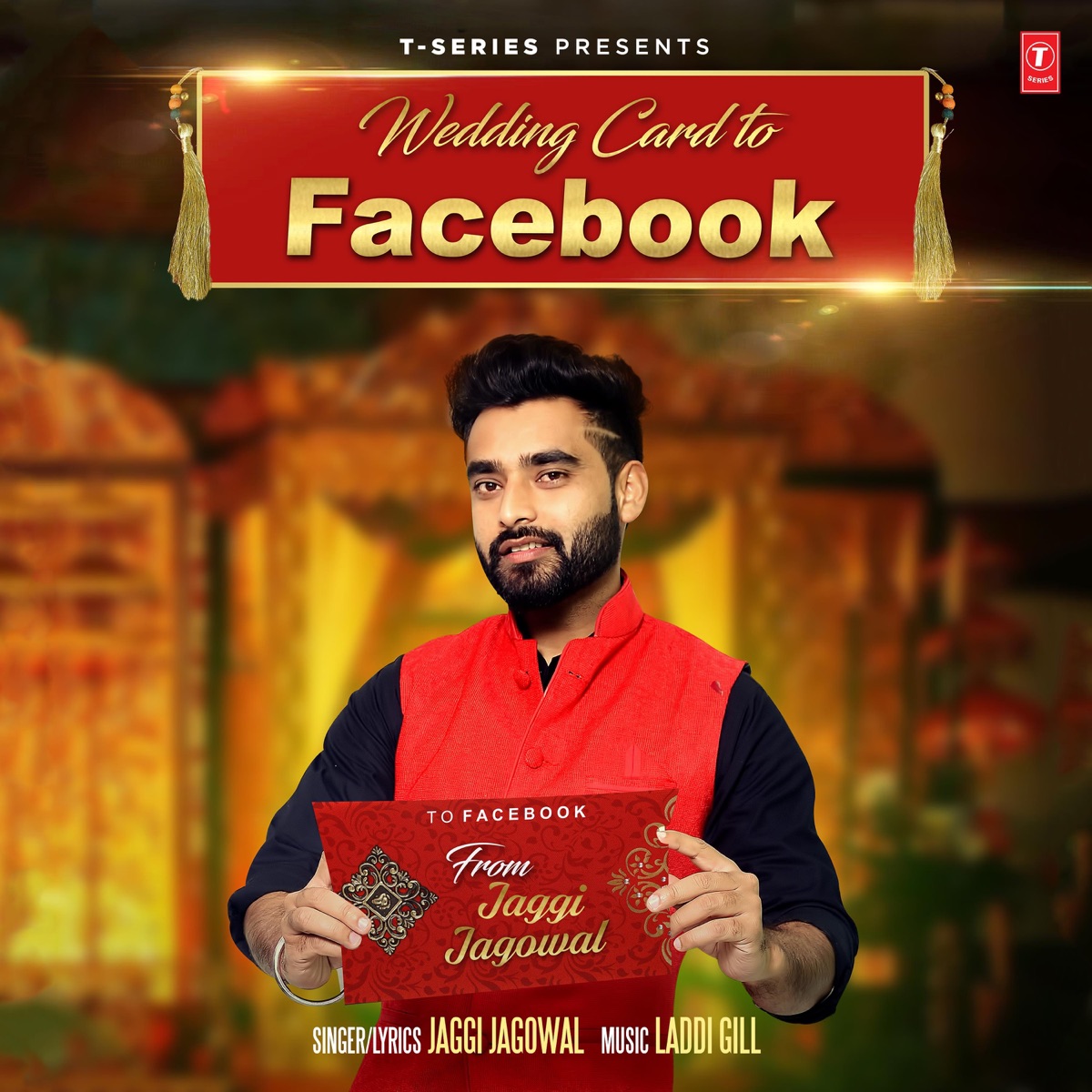 Wedding Card To Facebook - Single by Jaggi Jagowal & Laddi Gill album cover
