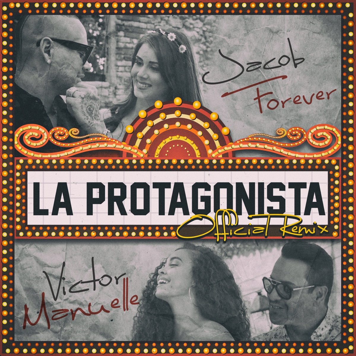La Protagonista (Remix) [feat. Victor Manuelle] - Single by Jacob Forever album cover