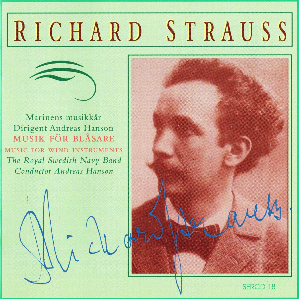 R. Strauss: Music for Wind Instruments by Royal Swedish Navy Band & Andreas Hanson album cover