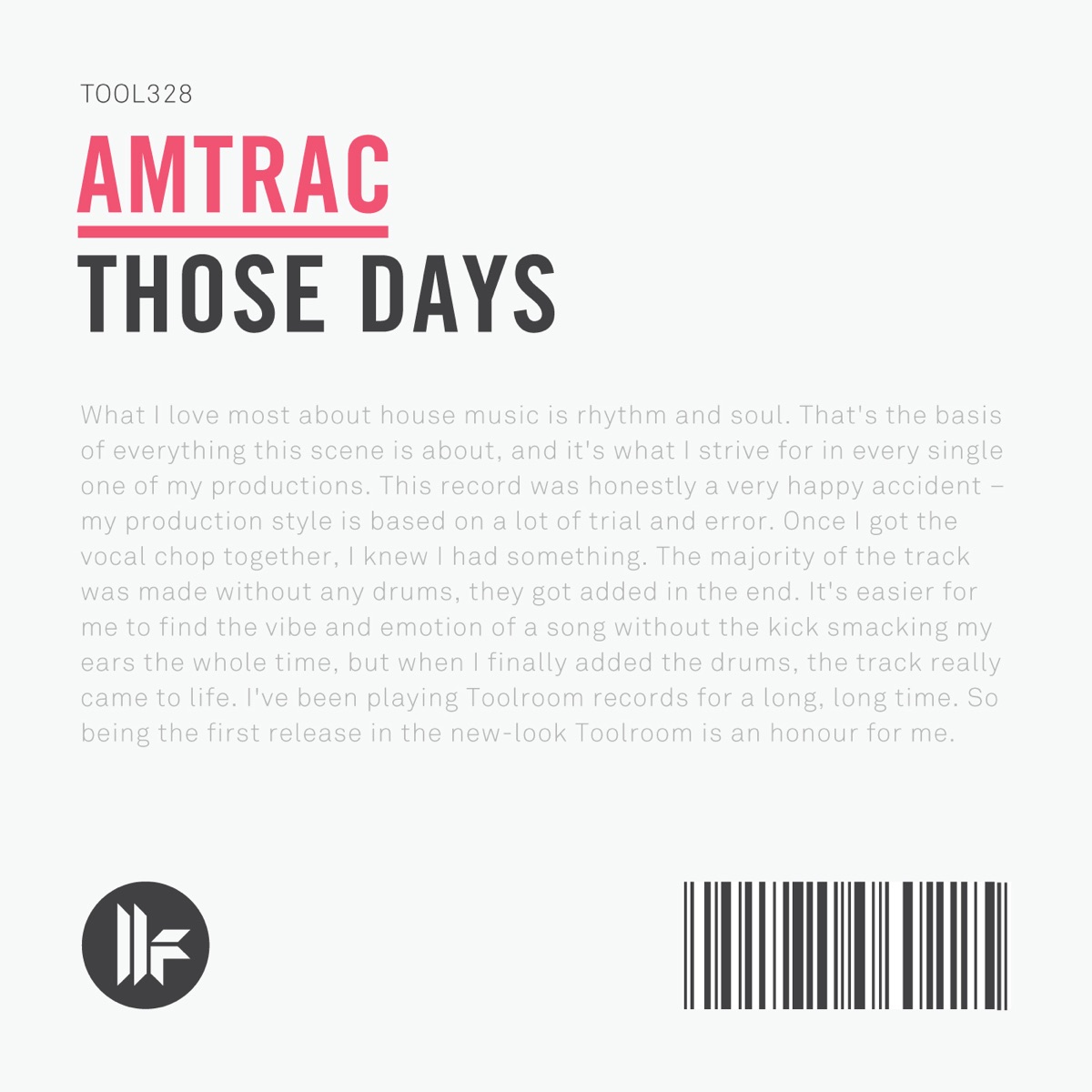 Those Days - Single by Amtrac album cover