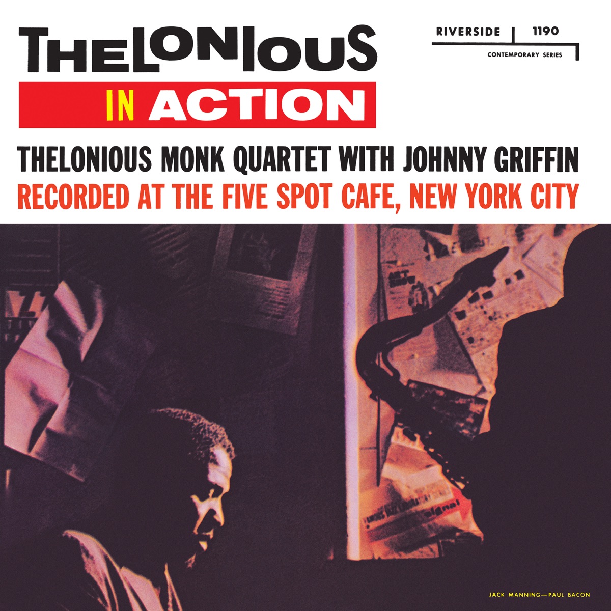 Thelonious In Action (Live) [feat. Johnny Griffin] by Thelonious Monk Quartet album cover