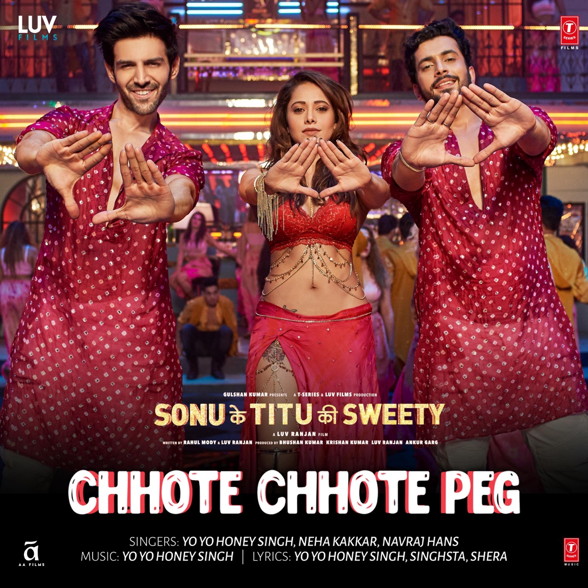 Chhote Chhote Peg (From "Sonu Ke Titu Ki Sweety") - Single by Yo Yo Honey Singh, Neha Kakkar & Navraj Hans album cover