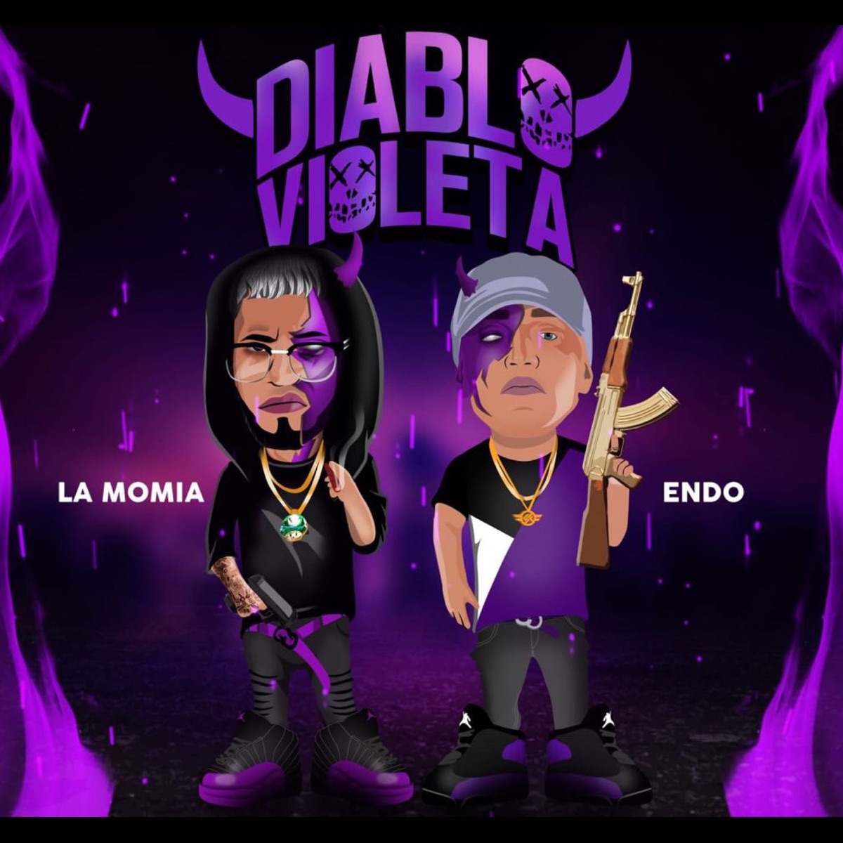 Diablo Violeta (feat. Endo) - Single by La Momia album cover