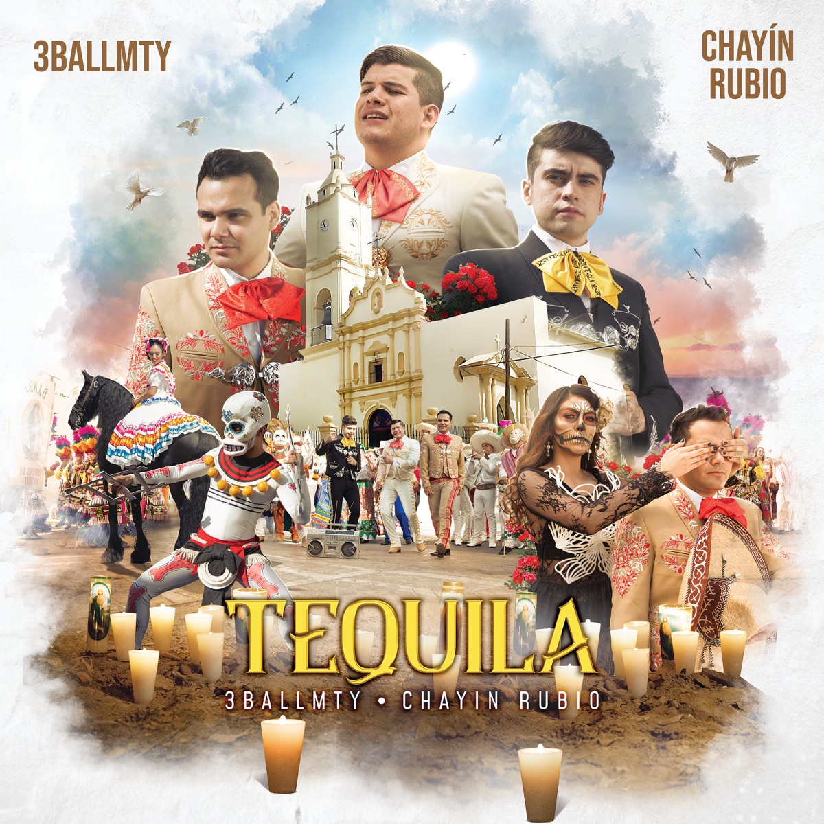 Tequila - Single by 3BallMTY & Chayín Rubio album cover