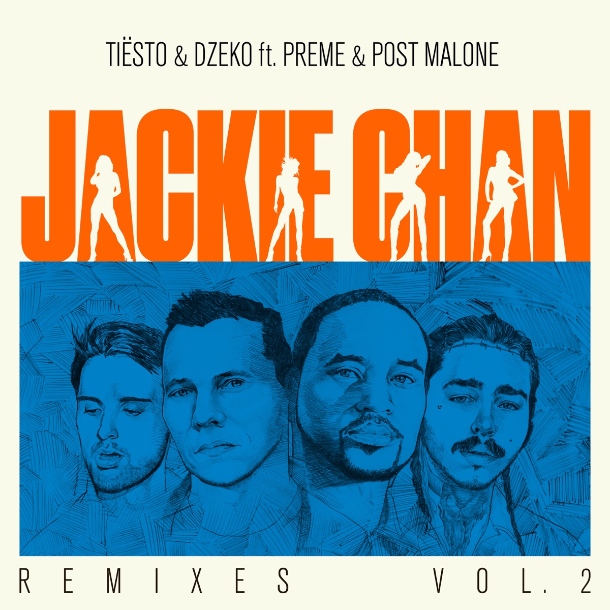 Jackie Chan (feat. Preme & Post Malone) [Remixes, Vol. 2] - EP by Tiësto & Dzeko album cover