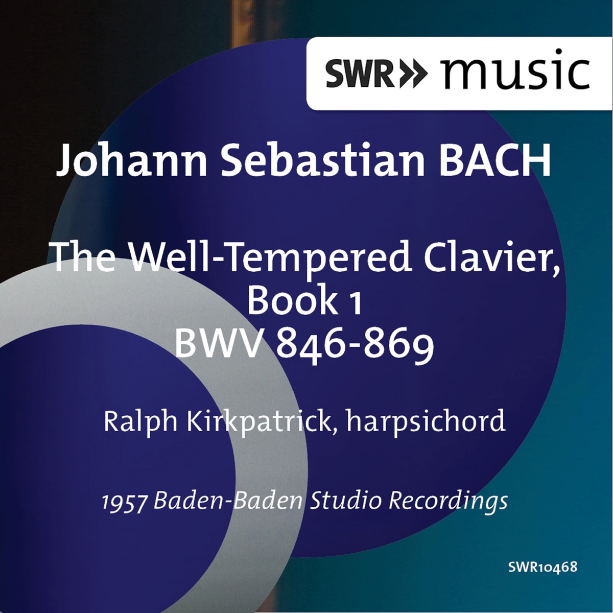 Bach: The Well-Tempered Clavier, Book 1 by Ralph Kirkpatrick album cover