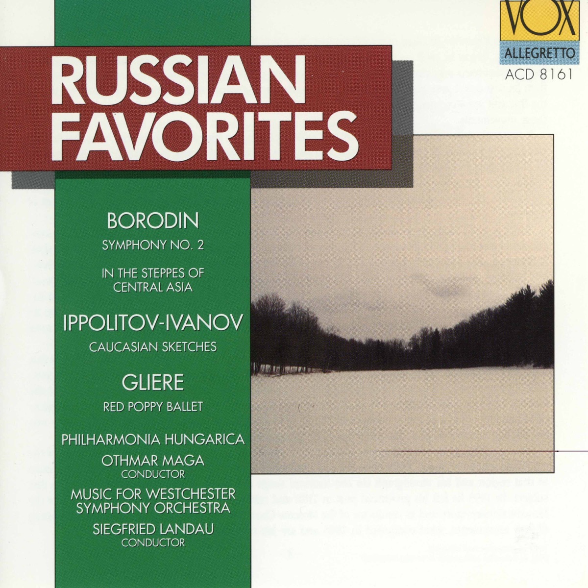 Russian Favorites by Siegfried Landau, Othmar Mága, Philharmonia Hungarica & Westchester Symphony Orcherstra album cover