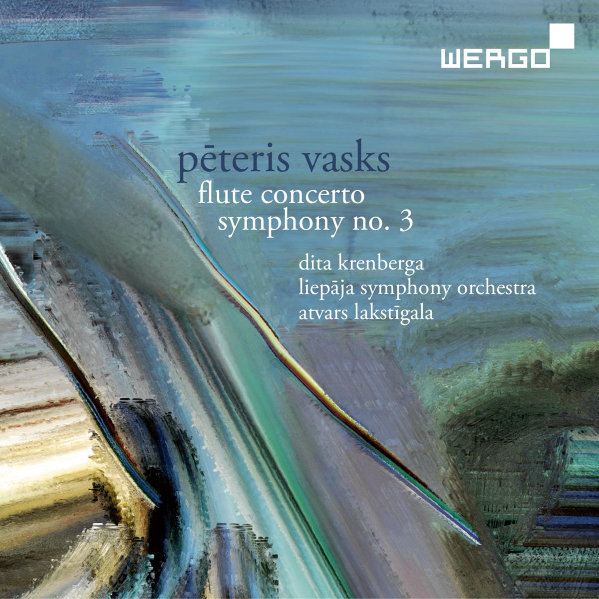 Vasks: Flute Concerto & Symphony No. 3 by Liepāja Symphony Orchestra & Atvars Lakstīgala album cover