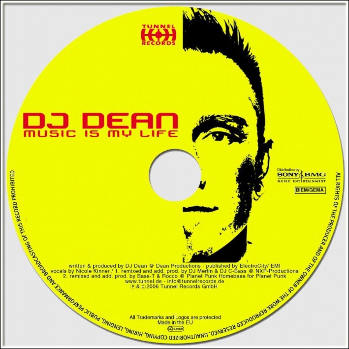 Music Is My Life (Remixes) by DJ Dean album cover