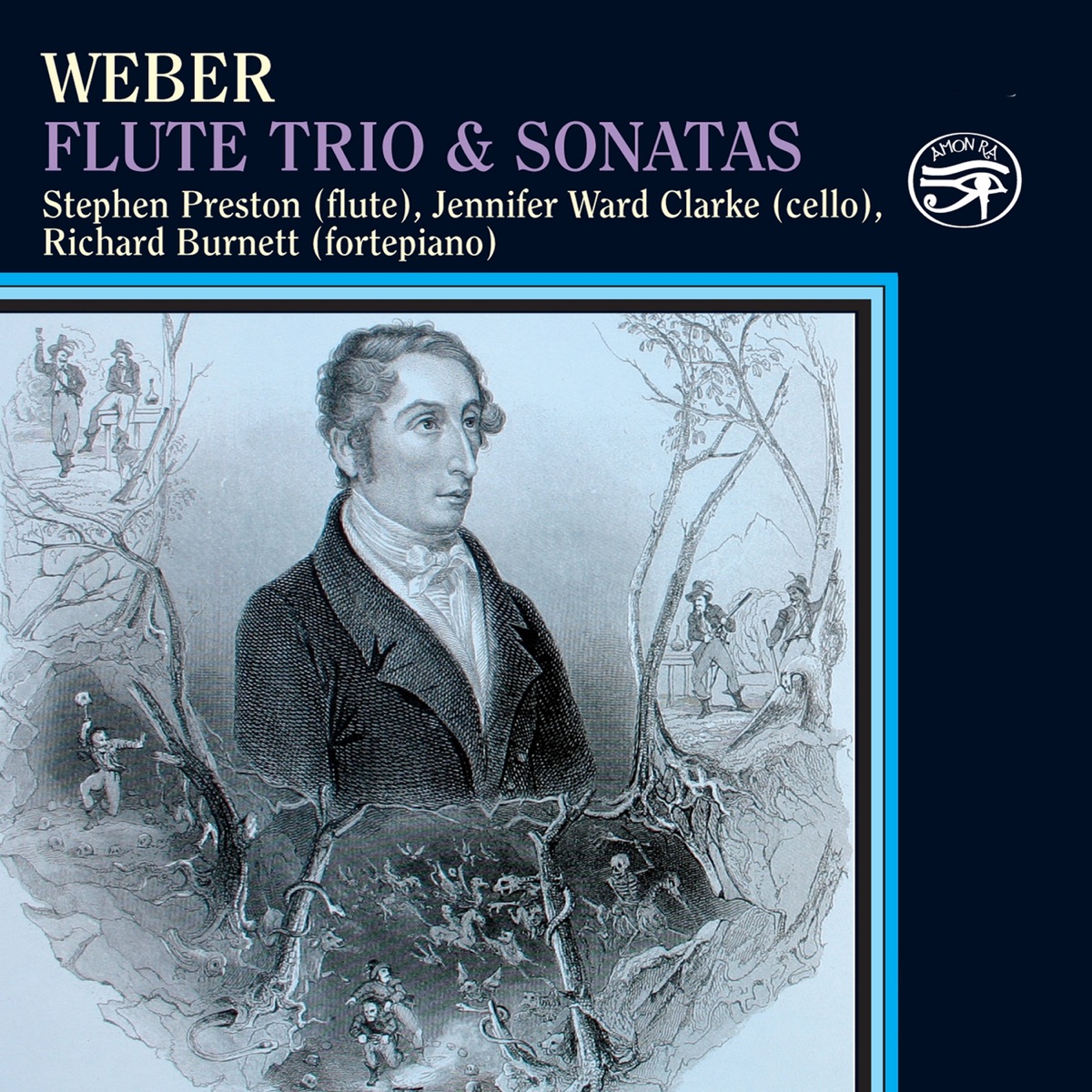 Weber: Flute Trio & Sonatas on Original Instruments by Stephen Preston, Richard Burnett & Jennifer Ward Clarke album cover