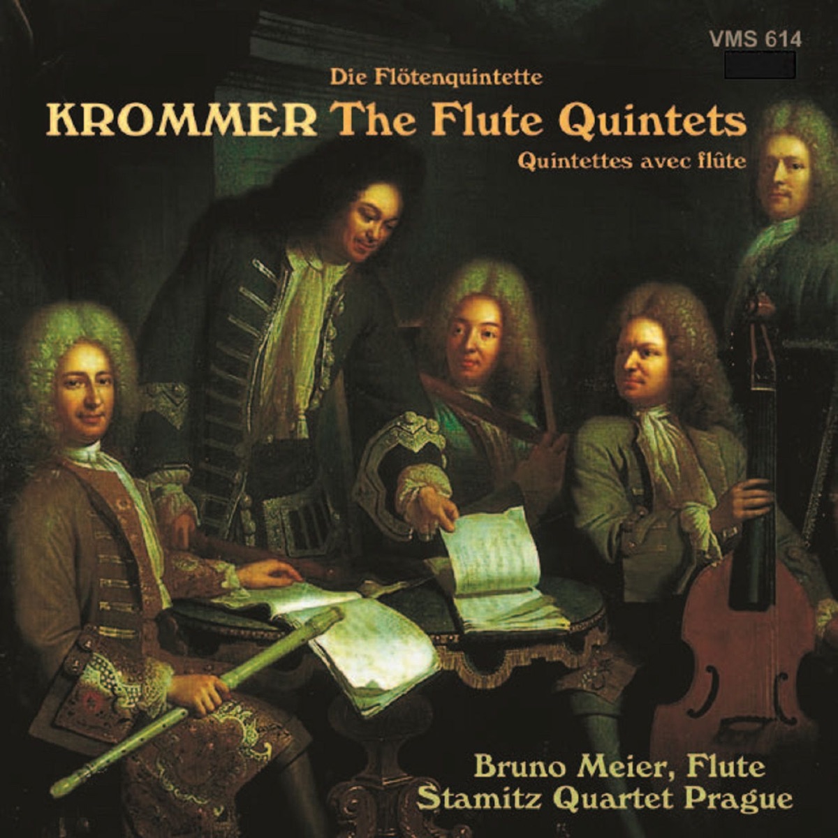Krommer: Flute Quintets by Bruno Meier & Stamitz Quartet Prague album cover