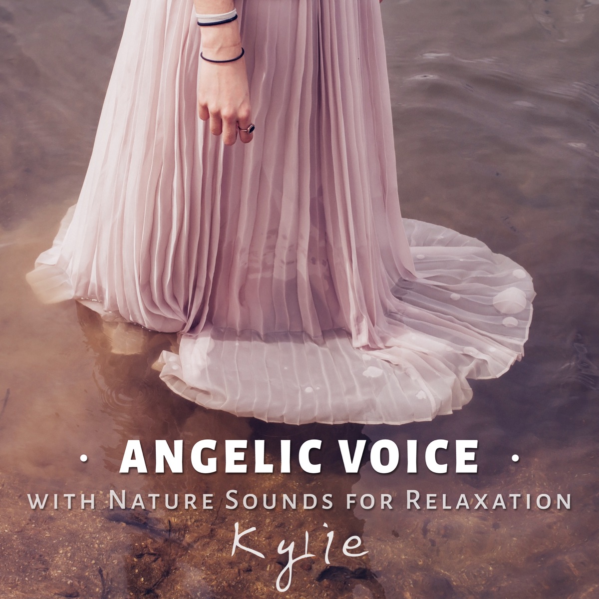 Angelic Voice with Nature Sounds for Relaxation: Soothing Vocal Women, Relaxing Piano, Ocean Waves, Rain Drops, Birds Chirping, Crickets and Stream River for Destress by Kylie album cover