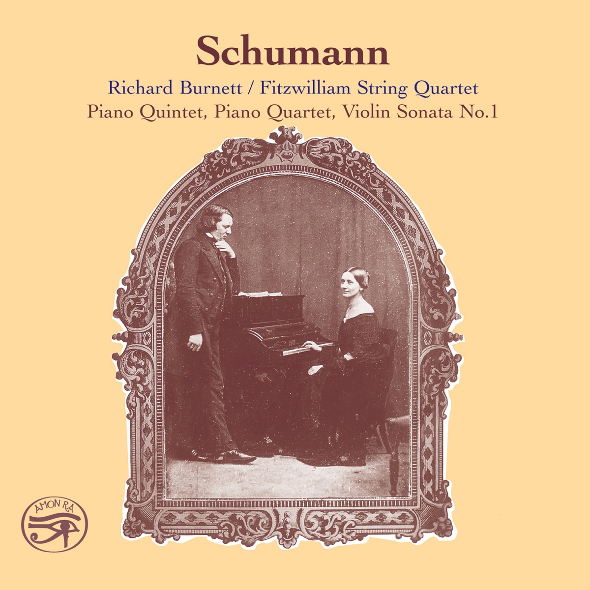 Schumann: 2 Piano Quintets in E-Flat Major and Violin Sonata No. 1 by Richard Burnett & Fitzwilliam String Quartet album cover