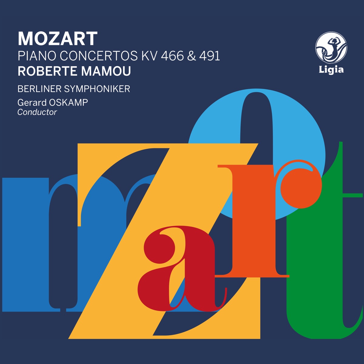 Mozart: Piano Concertos K. 466 & 491 by Roberte Mamou, Berlin Symphony Orchestra & Gerard Oskamp album cover