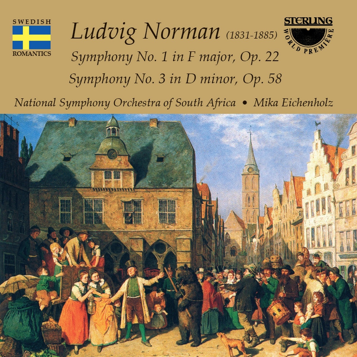 Norman: Symphony Nos. 1 & 3 by Mika Eichenholz & National Symphony Orchestra Of South Africa album cover