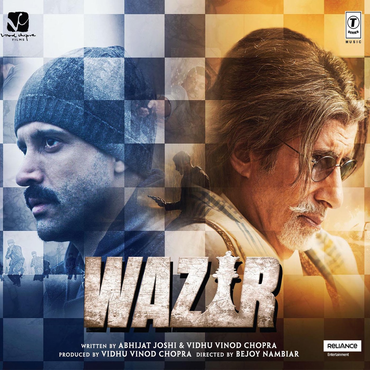 Wazir (Original Motion Picture Soundtrack) by Shantanu Moitra, Ankit Tiwari, Prashant Pillai, Advaita & Gaurav Godkhindi album cover