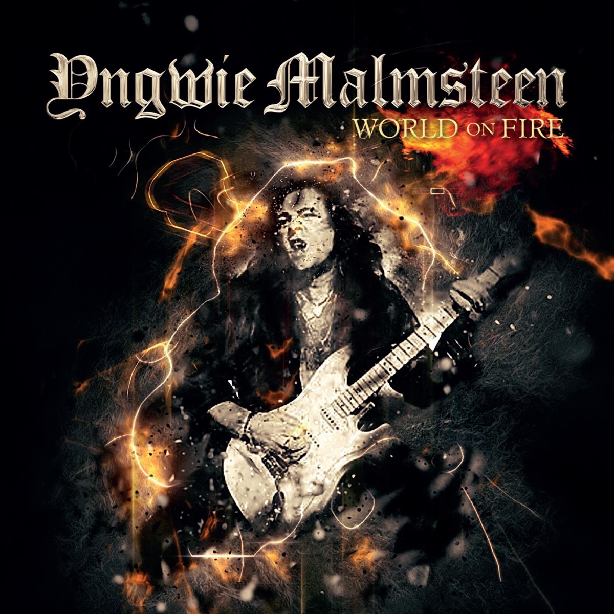 World On Fire by Yngwie Malmsteen album cover