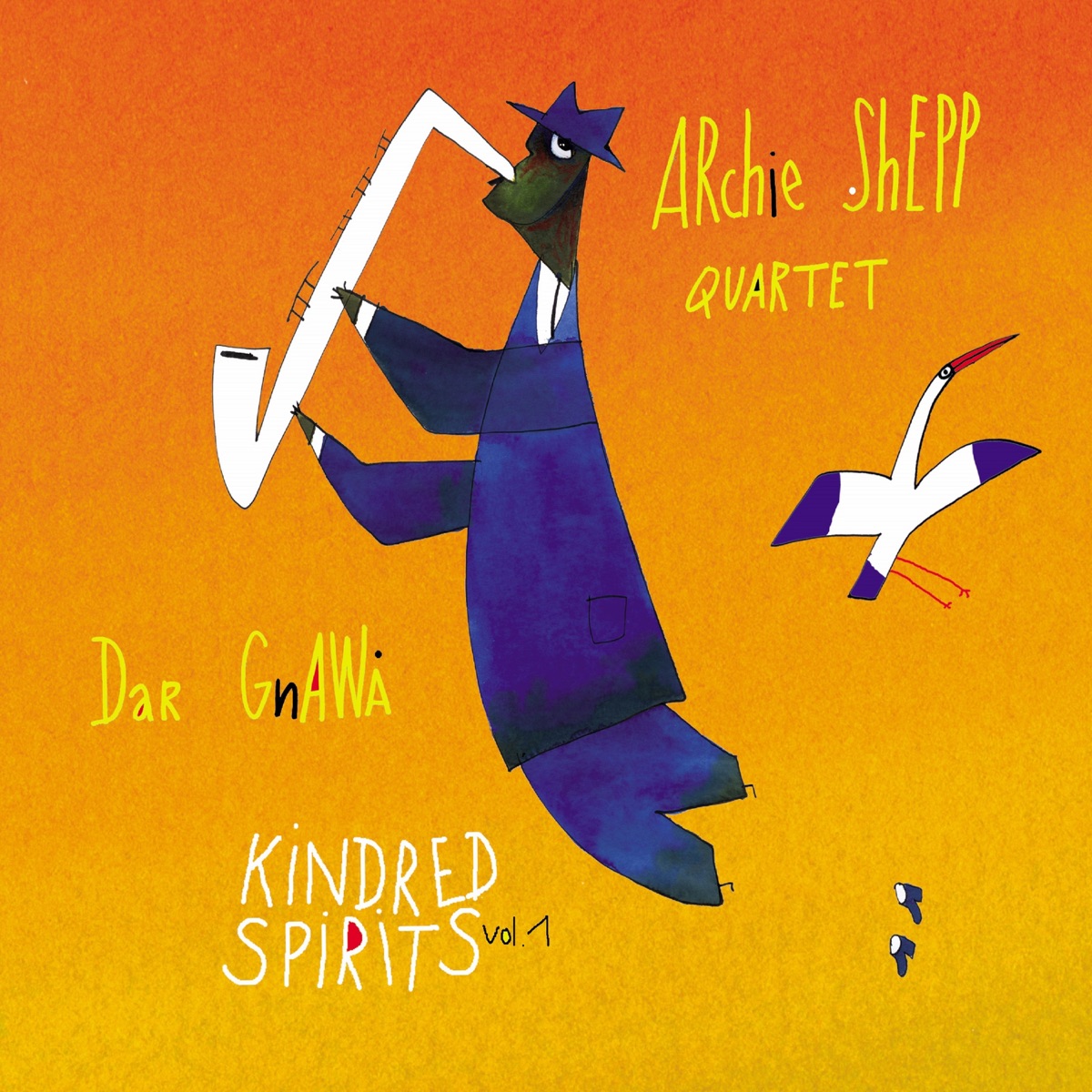 Kindred Spirits, Vol.1 (Live) by Archie Shepp Quartet & Dar Gnawa album cover