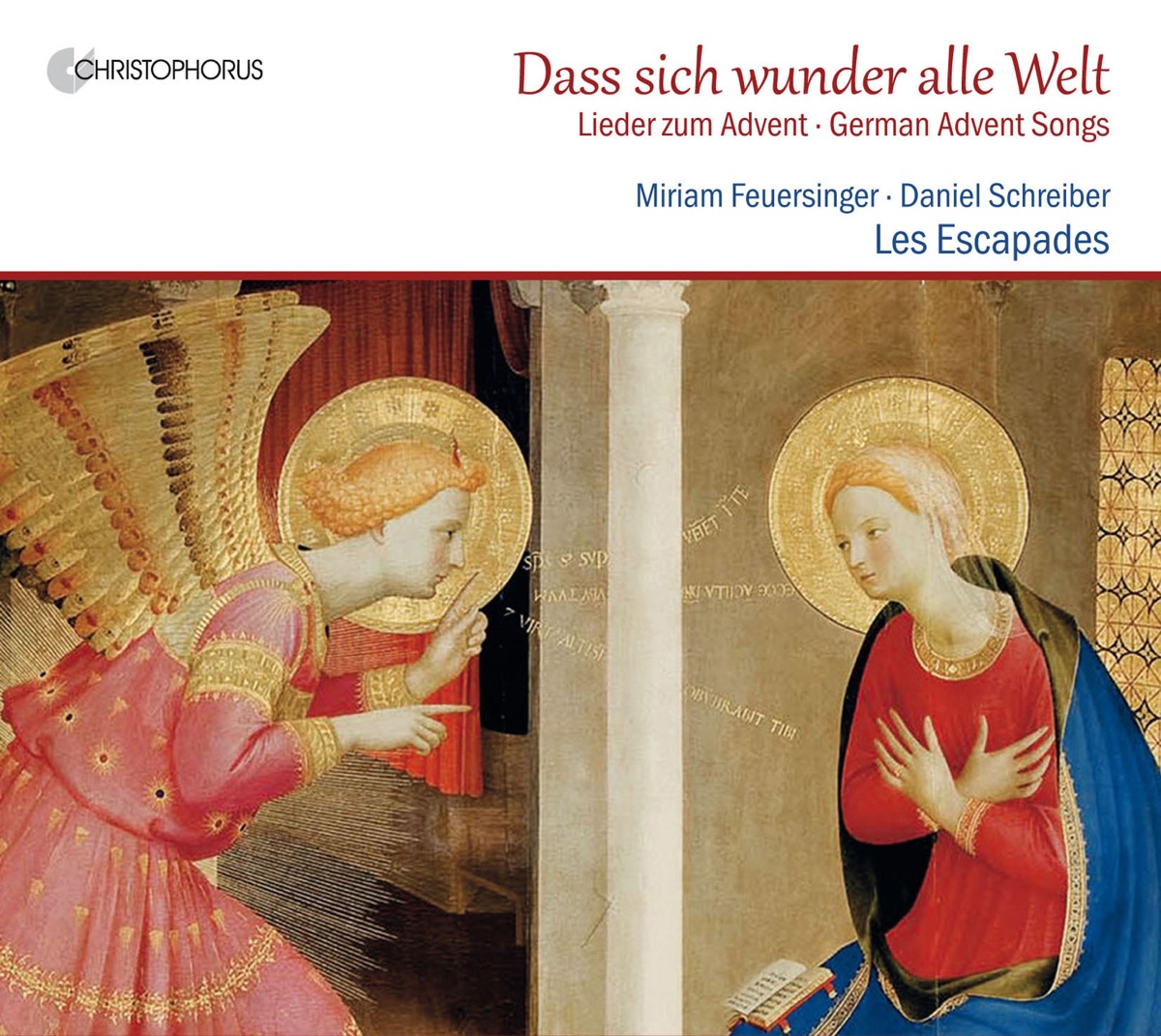 Dass sich wunder alle Welt: German Advent Songs by Miriam Feuersinger, Daniel Schreiber & Les Escapades album cover