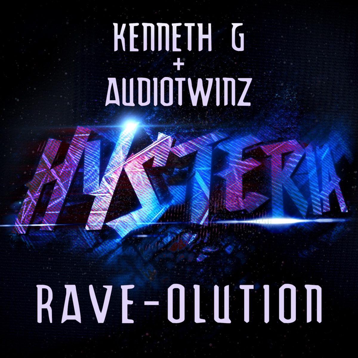 RAVE-OLUTION - Single by Kenneth G & AudioTwinz album cover