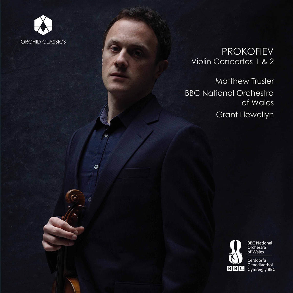 Prokofiev: Violin Concertos Nos. 1 & 2 by Matthew Trusler, BBC National Orchestra of Wales & Grant Llewellyn album cover